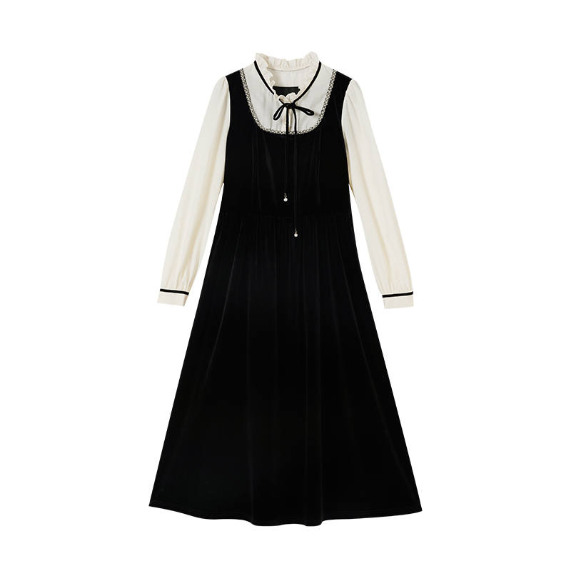 XIANGYING Long Sleeved Dress Women's
