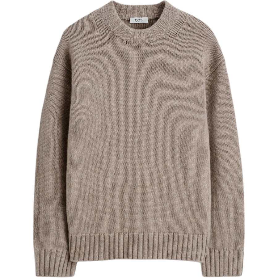 COS Cashmere Sweaters Men's Moore Gray Crew Neck Moderate