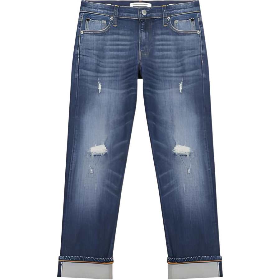 Calvin Klein Jeans Women's Blue Moderate Tapered Pants