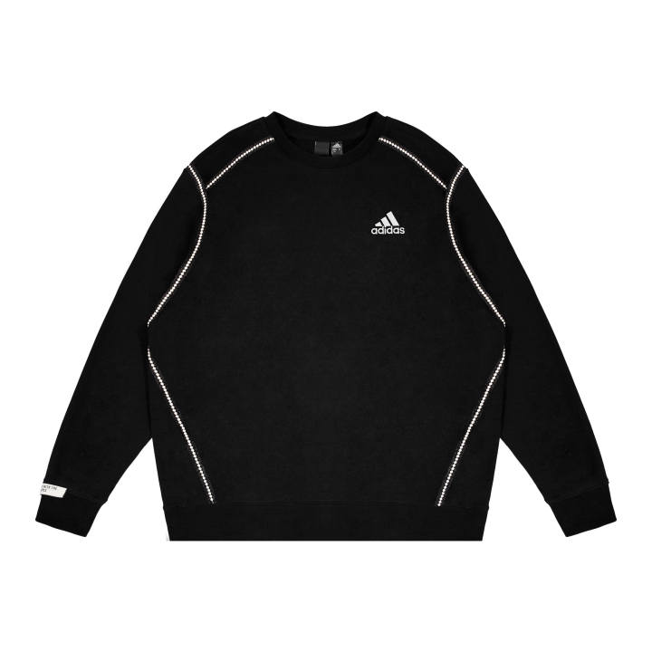 Adidas Adidas Sweatshirts Unisex Black Crew Neck Thickened Regular