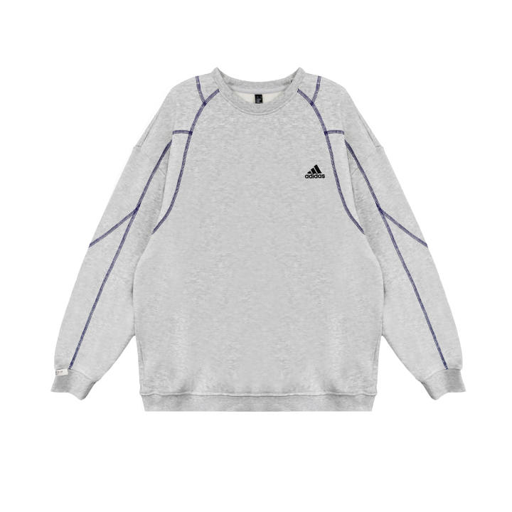 Adidas Adidas Sweatshirts Unisex Gray Crew Neck Thickened Regular