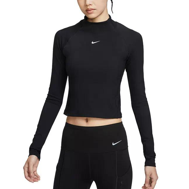 Nike Nike T Shirts Women's Black Crew Neck Moderate