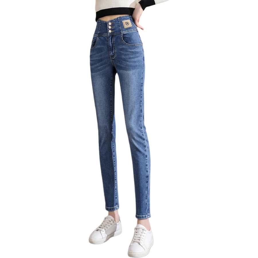 Tonlion Jeans Women's Medium Blue Moderate Pencil Pants