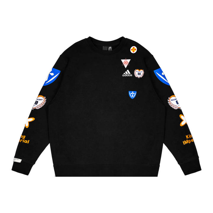 Adidas Adidas Sweatshirts Unisex Black Crew Neck Moderate Regular