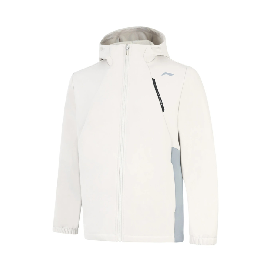Li-Ning Li Ning Jackets Men's Gravel White Gray Hooded Non Detachable Moderate Other