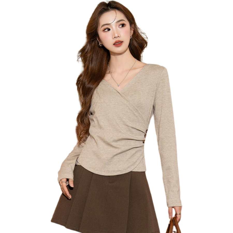 BALENO T Shirts Women's V Neck Moderate Nipped In Waist