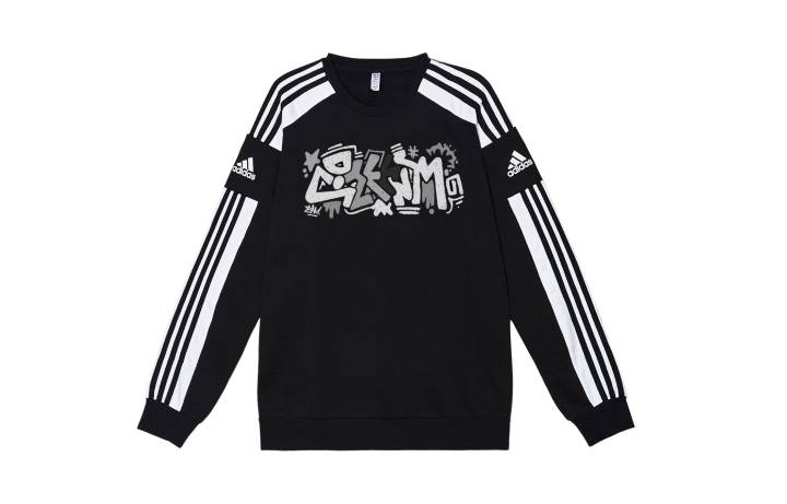 Adidas Adidas Sweatshirts Unisex Black Crew Neck Moderate Regular