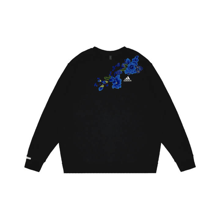 Adidas Adidas LABEL Sweatshirts Unisex Black Crew Neck Moderate Regular