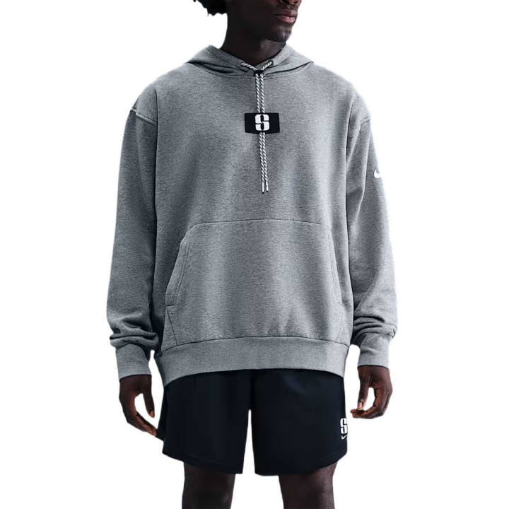 Nike Nike Sweatshirts Unisex Carbon Gray/Black Hooded Moderate Regular