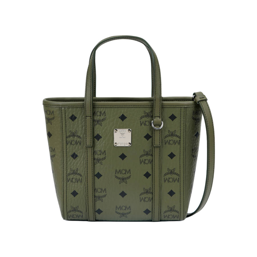 MCM MCM Visetos Classic Pattern Artificial Leather Handbag Mini Women's Green
