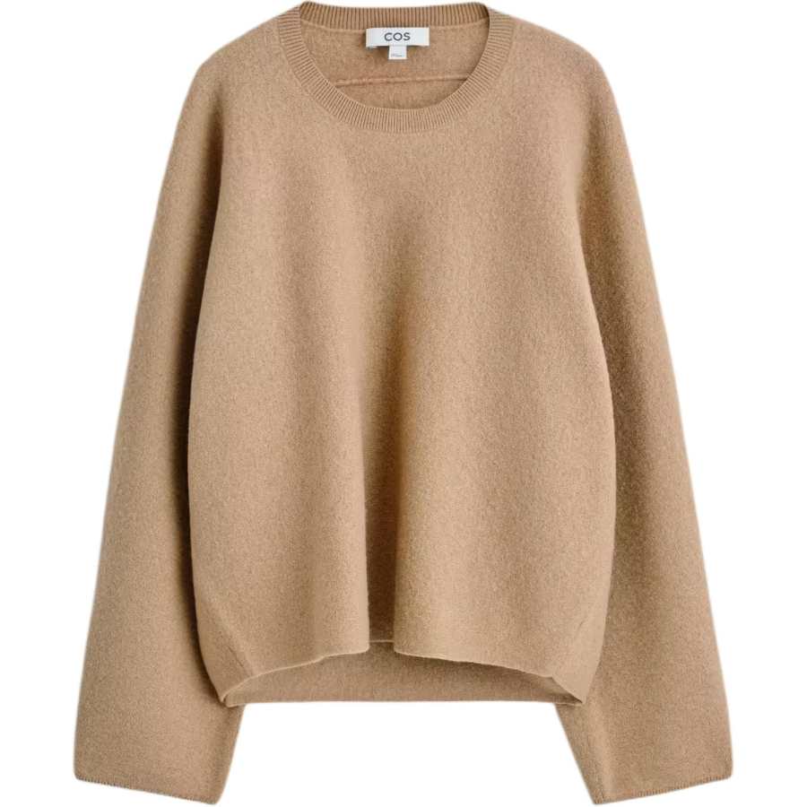 COS Sweaters Women's Light Umber Crew Neck Moderate Other