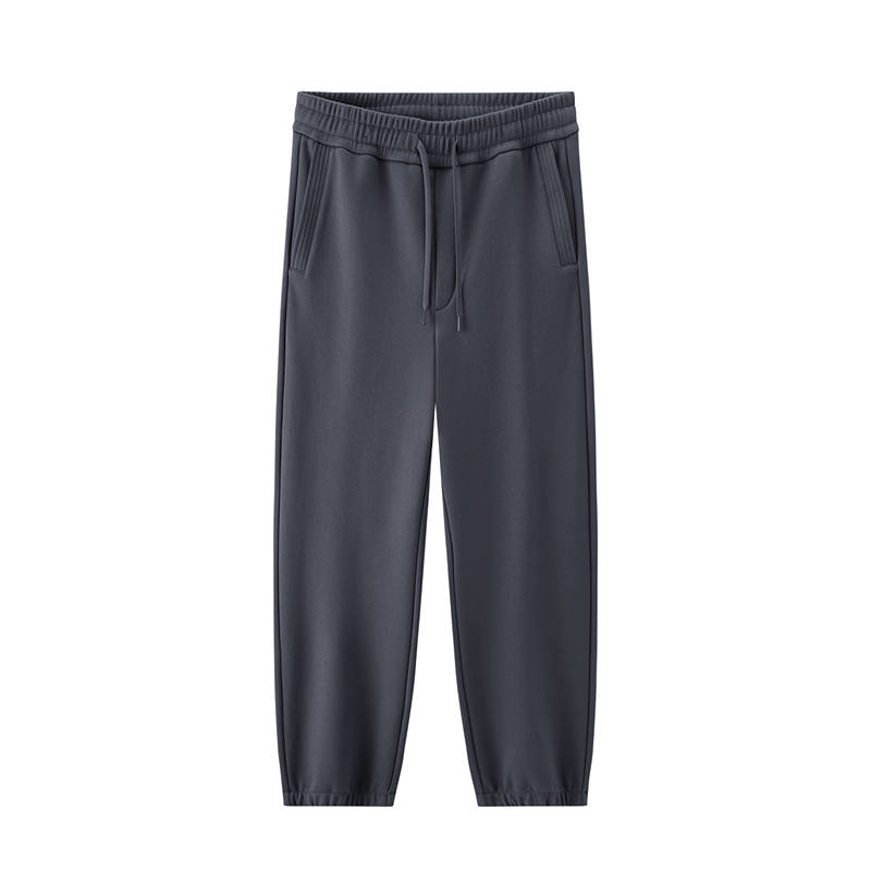 Semir 2025 Winter Fleece Lined Loose Fit Tapered Pants Commute Versatile Pants Youth Minimalist Style Drawstring