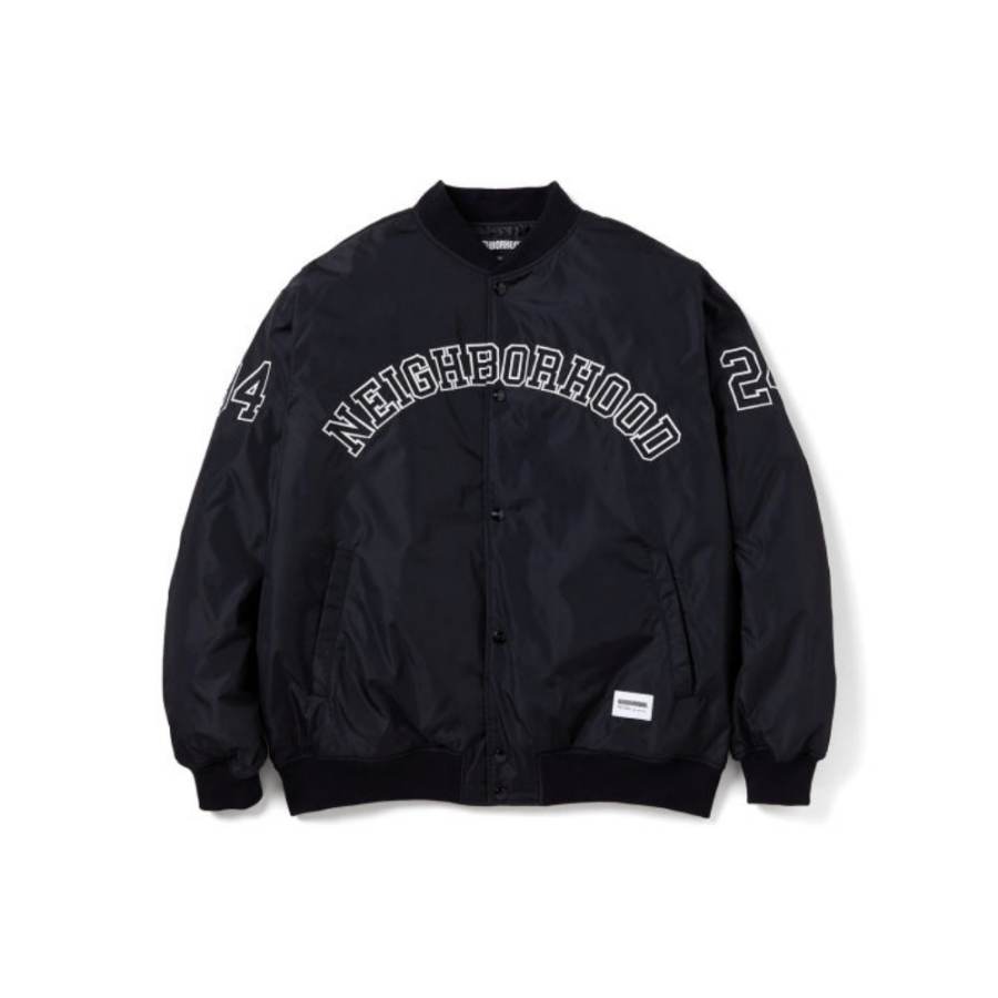 Neighborhood varsity-style bomber jacket
