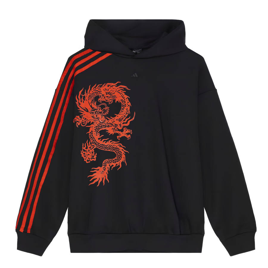 Adidas Adidas Sweatshirts Unisex Black Hooded Moderate Regular