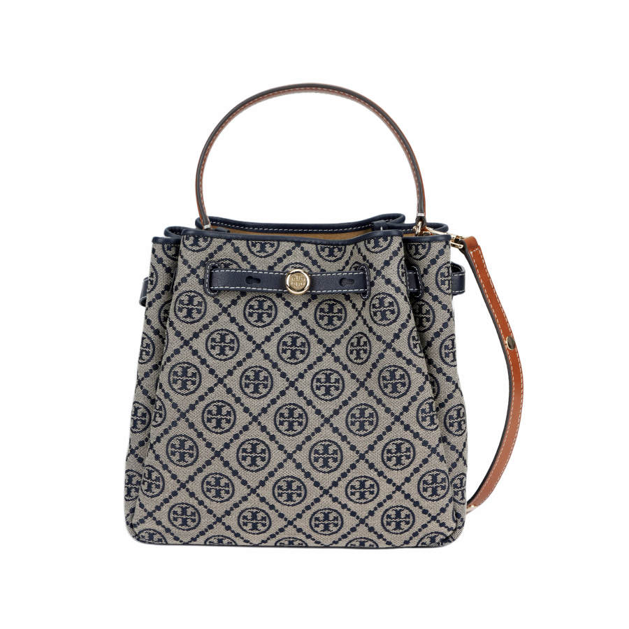 TORY BURCH Romy Fabric Handbag Women's Marine Blue