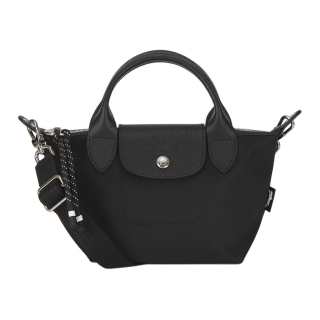 LONGCHAMP Le Pliage Energy Canvas Handbag Mini Women's Black