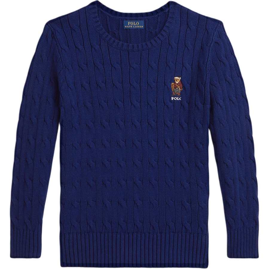 Polo Ralph Lauren Sweater Polo Bear Standard Blue Children Aged 3 7 Years Old