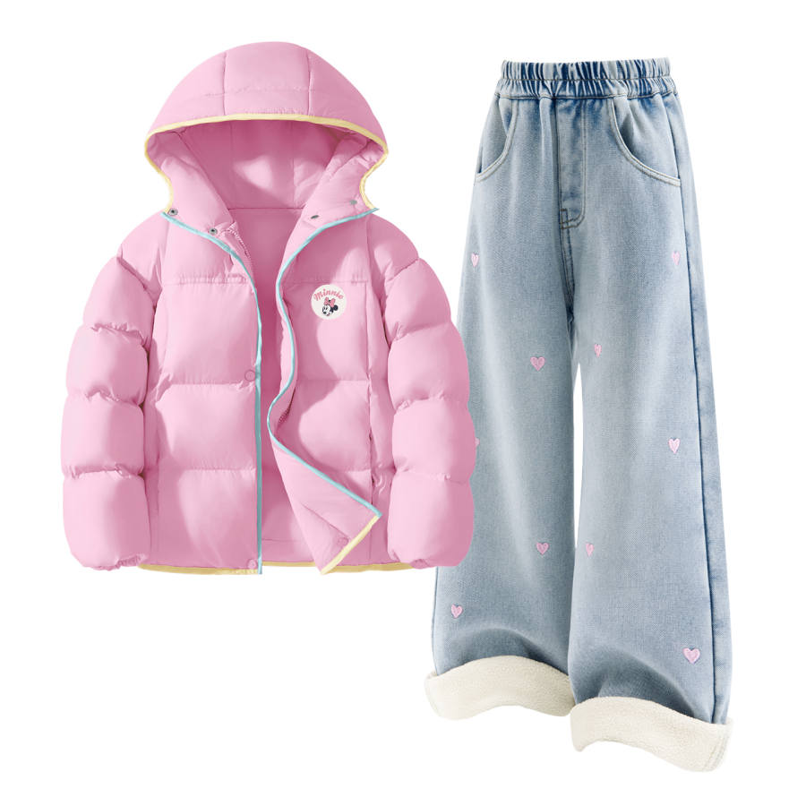 Disney Kids Casual Sportswear Crew Neck Thickened