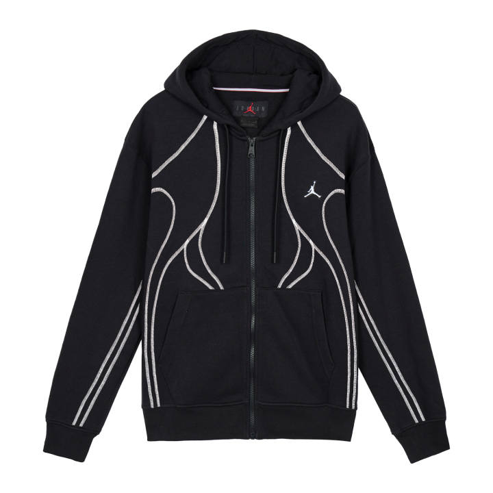 Jordan Jordan Jackets Unisex Black Hooded Fleece Lined Other