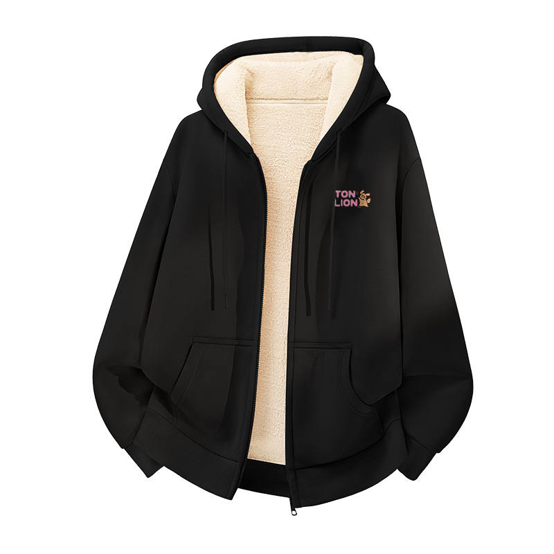 Tonlion Sweatshirts Unisex Hooded Thickened Heavyweight