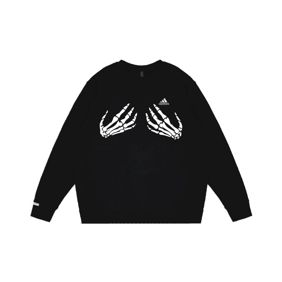 Adidas Adidas Sweatshirts Unisex Black Crew Neck Moderate Regular
