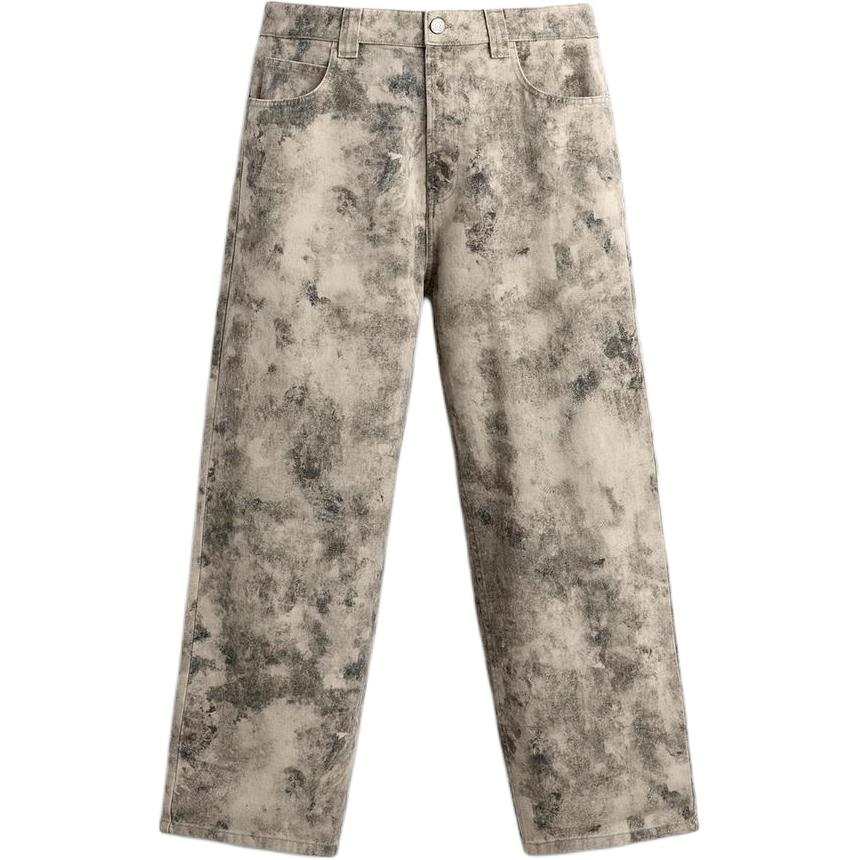 ZARA Casual Pants Men's Print Moderate Straight Fit Pants