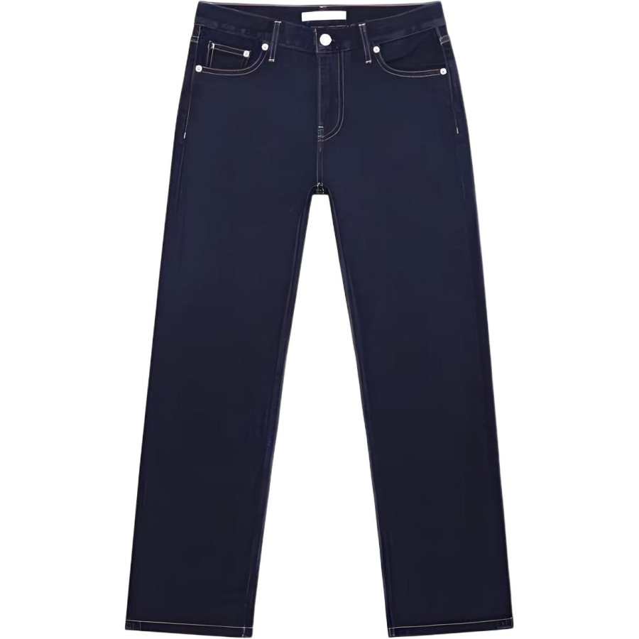 Calvin Klein Jeans Women's Blue Black Moderate Straight Fit Pants