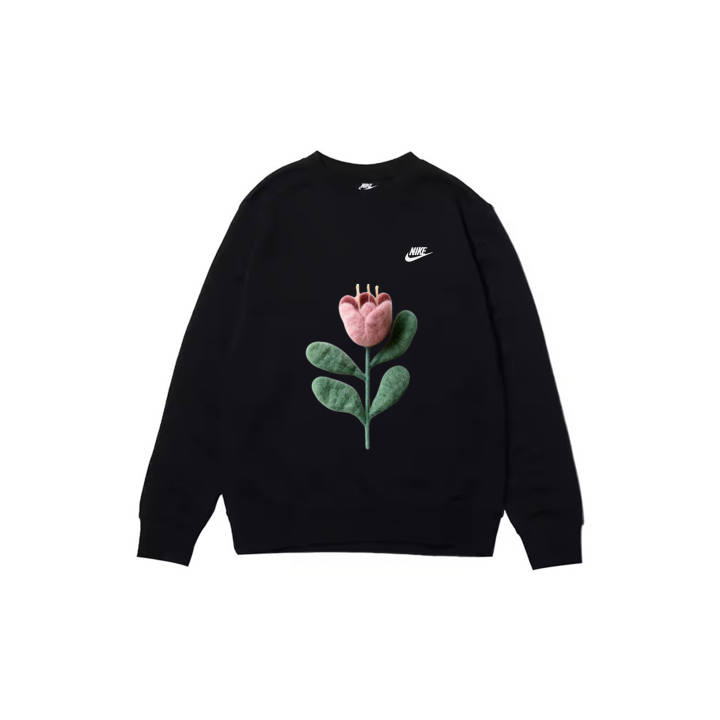 Nike Nike Sweatshirts Men's Black Crew Neck Moderate