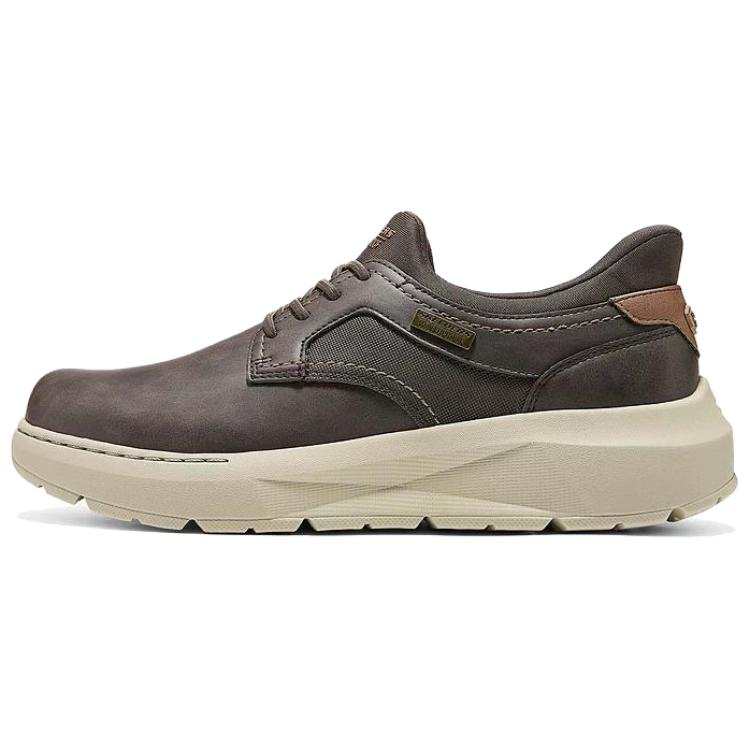 Skechers Casual Textile, Synthetic Leather Casual Leather Shoes Men's Umber