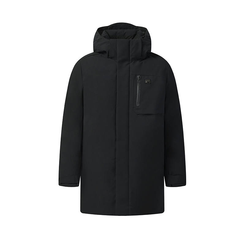 FILA FILA WHITE Down Jacket Men's Jet Black
