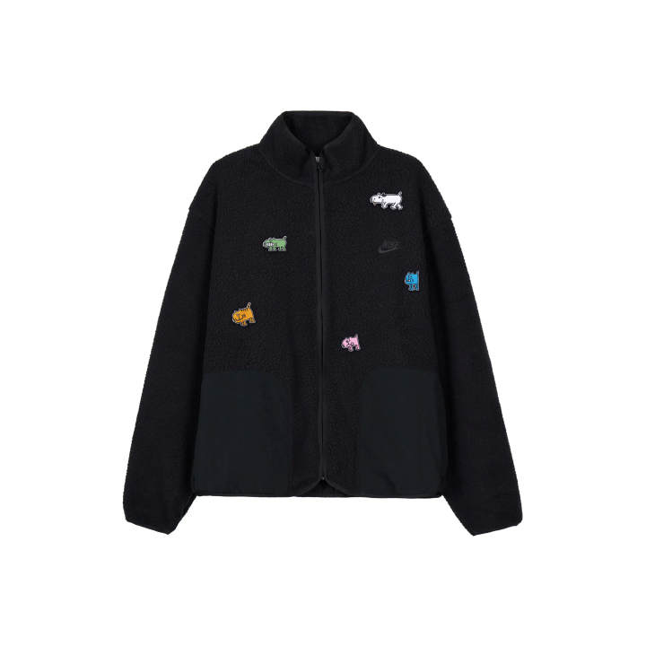 Nike Nike Velvet Jackets Men's Black Stand Collar Moderate
