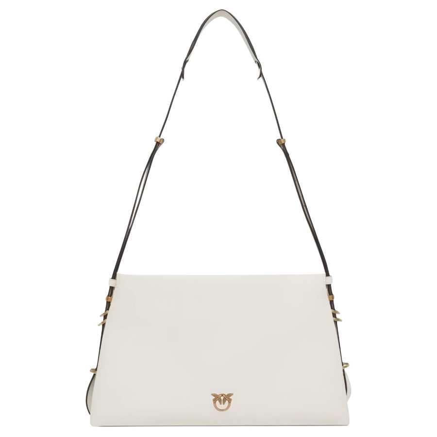 PINKO Leather Shoulder Bag Women's Ivory