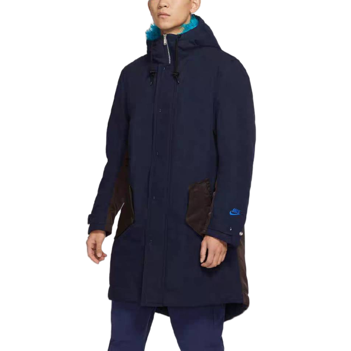 Nike Nike Jackets Men's Blue Hooded Thickened Instructor