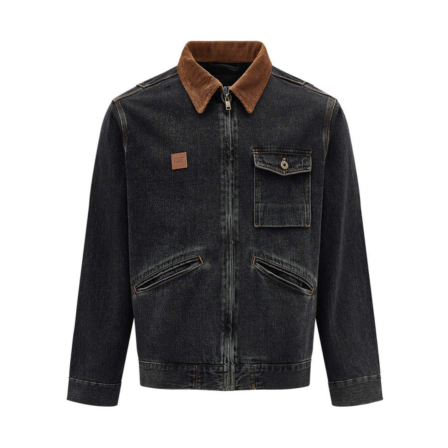 CAT CAT Jackets Men's Dark Gray Lapel Thickened Other