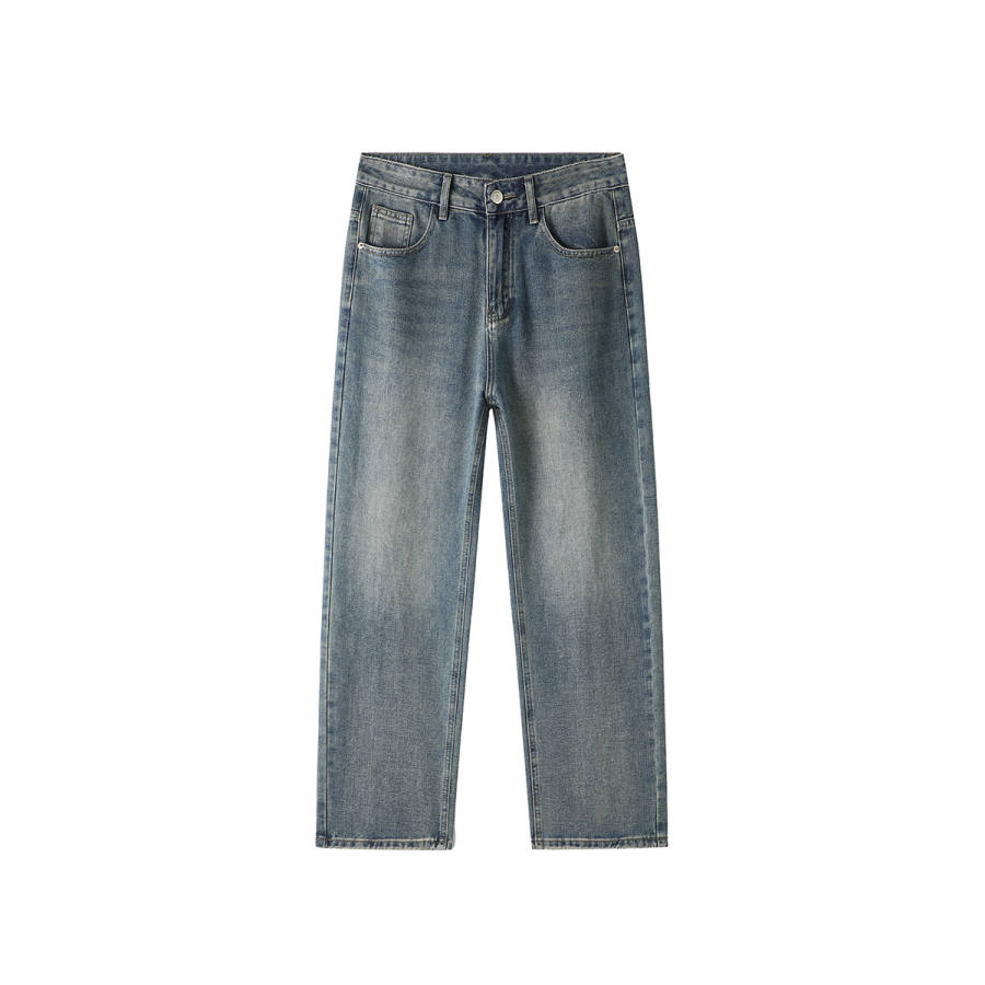 Jeep Jeans Unisex Blue Moderate Straight Fit Pants