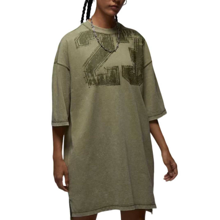 Jordan Jordan Flight T Shirts Women's Green Crew Neck