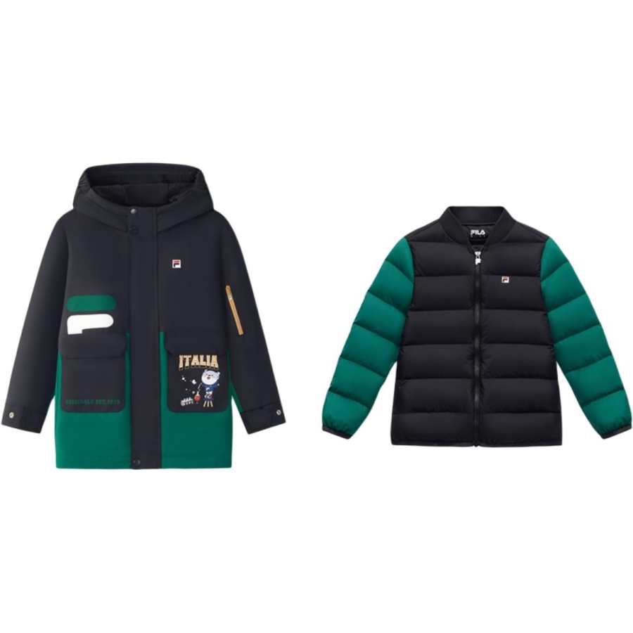 FILA KIDS Down Jacket 2 Piece Set Children Aged 3 7 Years Old