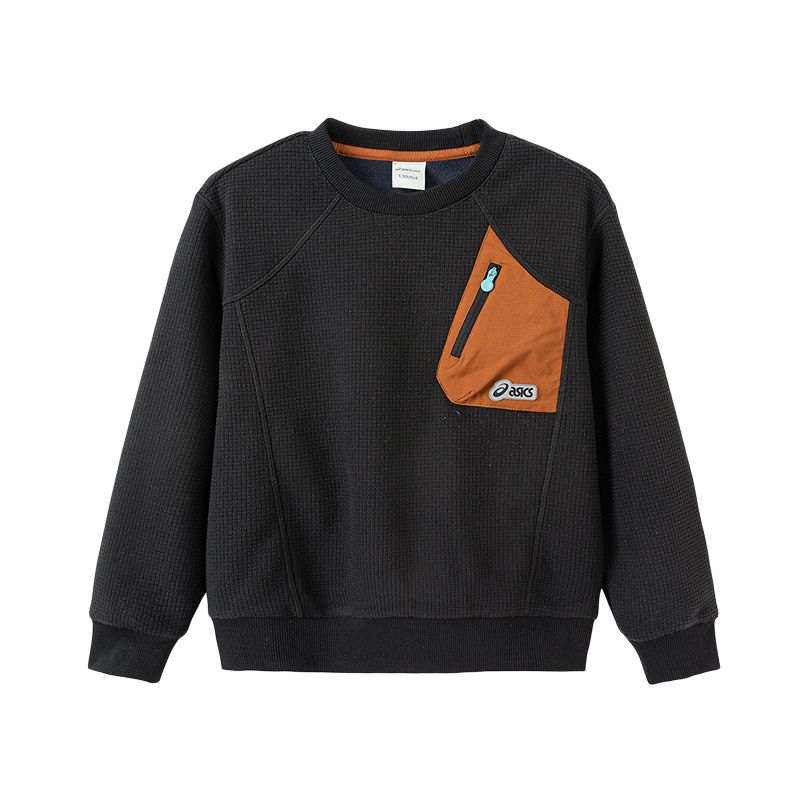 ASICS ASICS Kids T Shirts Crew Neck Thickened
