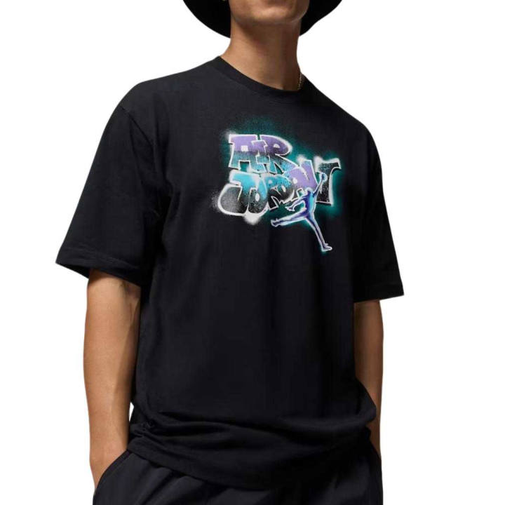 Jordan Jordan T Shirts Men's Black Crew Neck