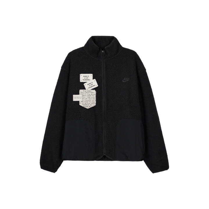 Nike Nike Velvet Jackets Men's Black Stand Collar Moderate