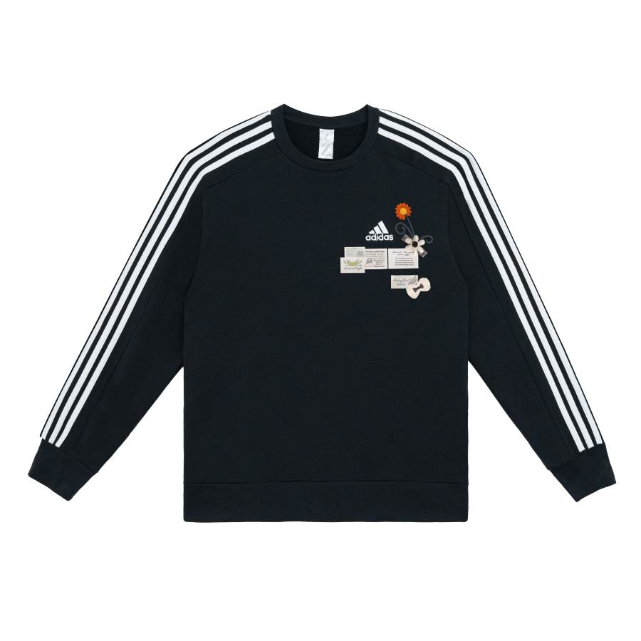 Adidas Adidas Sweatshirts Unisex Black Crew Neck Moderate