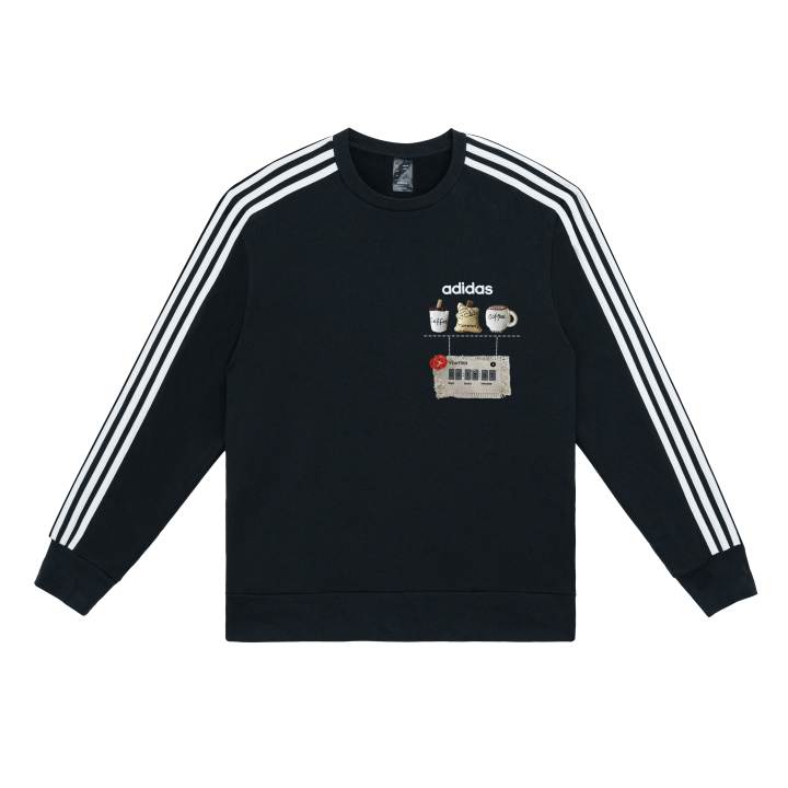 Adidas Adidas Sweatshirts Unisex Black Crew Neck Moderate