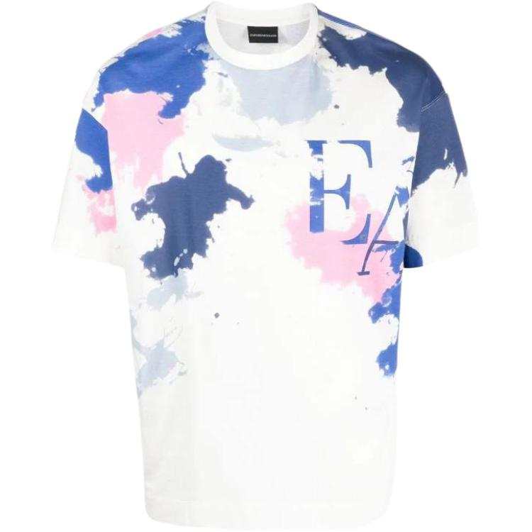 EMPORIO ARMANI T Shirts Men's White Crew Neck Moderate