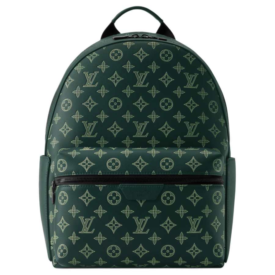 LOUIS VUITTON LOUIS VUITTON Discovery Monogram Shadow Cow Leather Backpack Small Men's Green