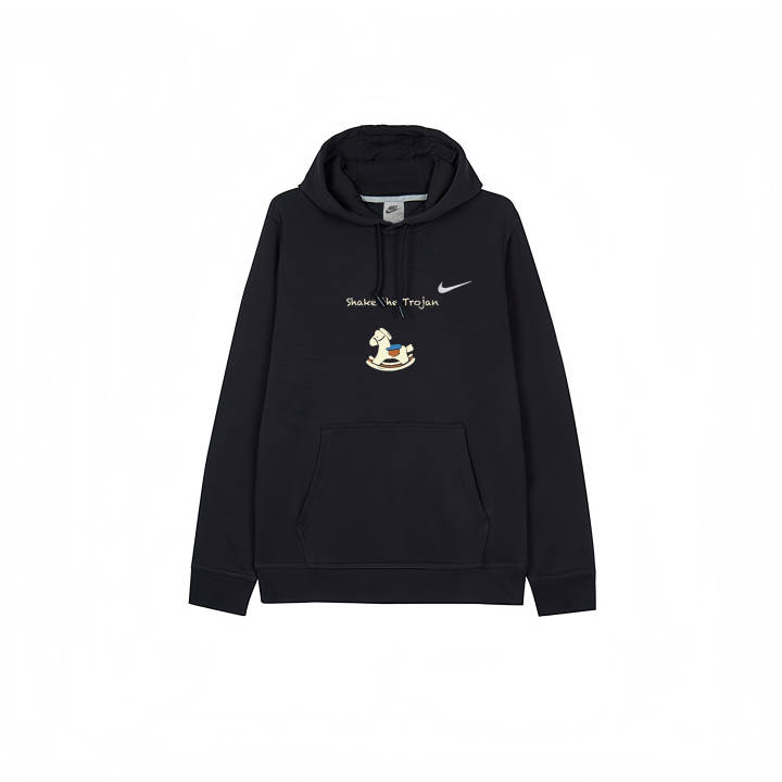 Nike Nike Sweatshirts Men's Black Hooded Thickened
