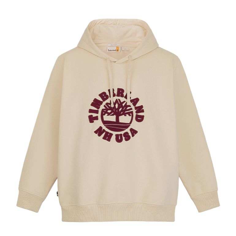 Timberland Sweatshirts Men's Light Beige Hooded Moderate