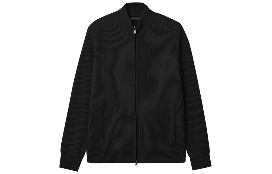 NAUTICA Sweaters Men's Stand Collar Moderate Cardigan