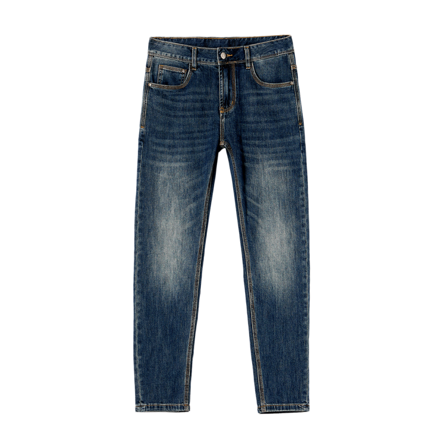 Jeep Jeans Unisex Denim Blue Moderate Straight Fit Pants