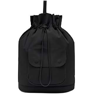 DESCENTE 1L Outdoor Bags Plain Weave Four Way Stretch Woven Fabric Black Women's
