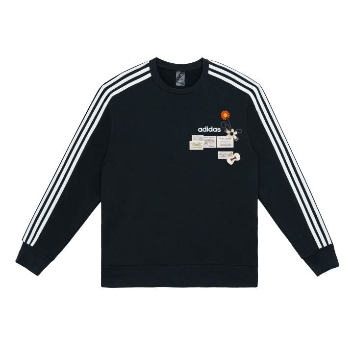 Adidas Adidas Sweatshirts Unisex Black Crew Neck Moderate Regular